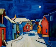 Winter-night-in-Reykjavik.-Oilpainting-on-canvas-112-x-100_